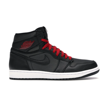 Air Jordan 1 Retro High Black Satin Gym Red