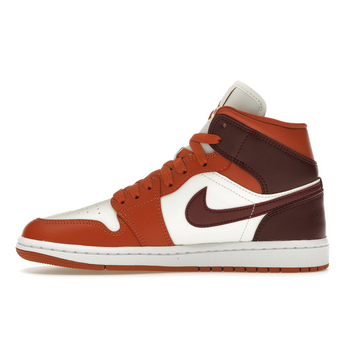 Air Jordan 1 Mid Dusty Peach Night Maroon