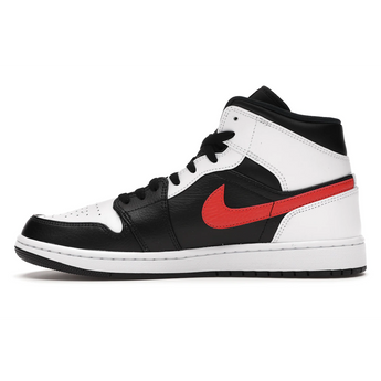 Air Jordan 1 Mid Black Chile Red White