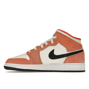 Air Jordan 1 Mid SE Orange Suede