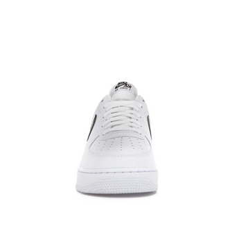 Air Force 1 07 White Black Pebbled Leather