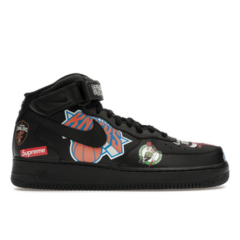 Nike Air Force 1 Mid Supreme NBA Black