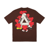 Palace Tri-Hearts T-shirt Nice Brown