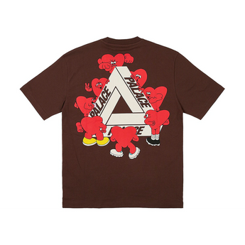 Palace Tri-Hearts T-shirt Nice Brown