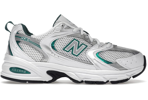 New Balance 530 White Silver Green