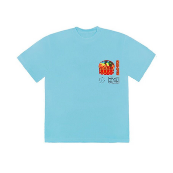 Travis Scott Cactus Jack C/O 2020 T-shirt Light Blue