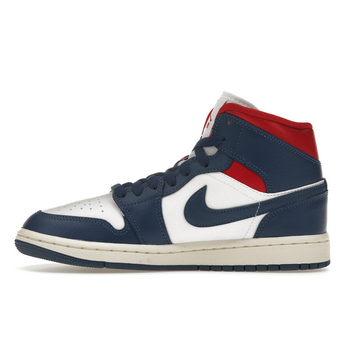 Air Jordan 1 Mid French Blue Gym Red