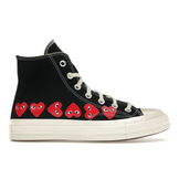 Converse Chuck Taylor All Star 70 Hi Comme des Garcons PLAY Multi-Heart Black