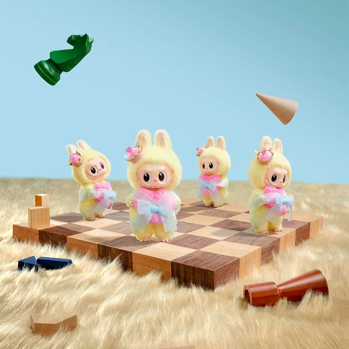 Pop Mart Labubu The Monsters Let's Checkmate Hanging Card - Sneakerzone