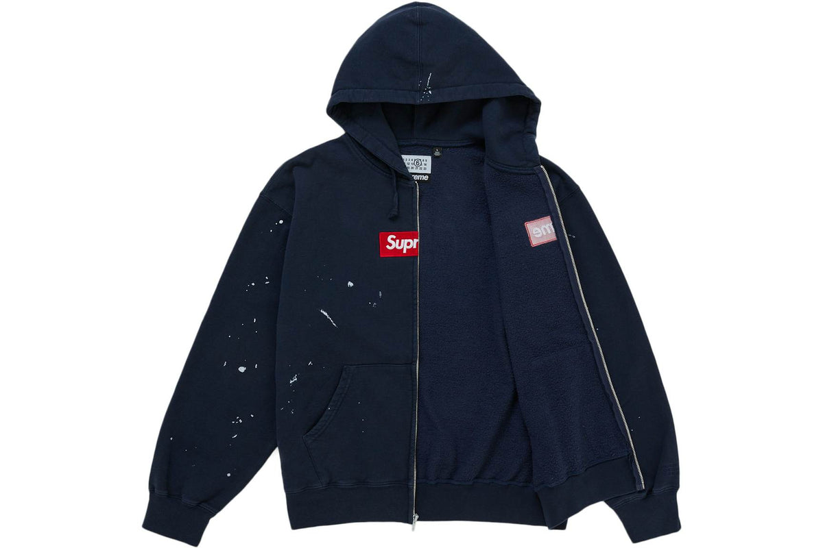 Supreme MM6 Maison Margiela Box Logo Zip Up Hooded Sweatshirt secondary image