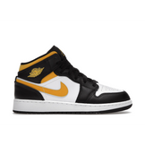 Air Jordan 1 Mid White Pollen Black