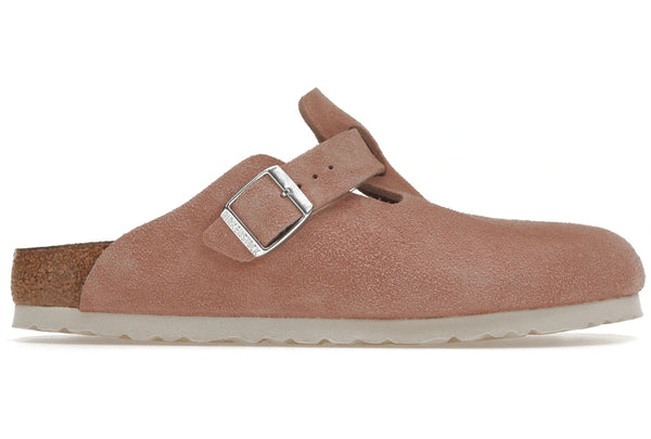 Birkenstock Boston Soft Footbed Suede Pink Clay