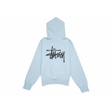 Stussy Basic Pigment Dyed Hoodie Sky Blue