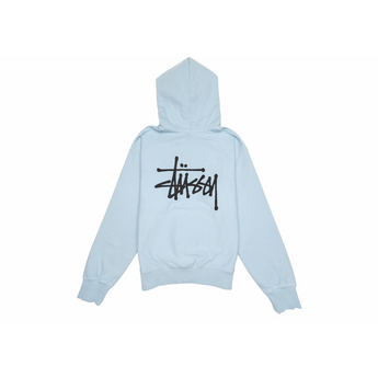 Stussy Basic Pigment Dyed Hoodie Sky Blue