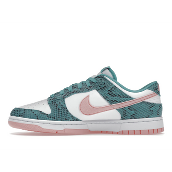 Nike Dunk Low Snakeskin Washed Teal Bleached Coral