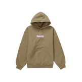 Supreme Box Logo Hooded Sweatshirt Dark Sand