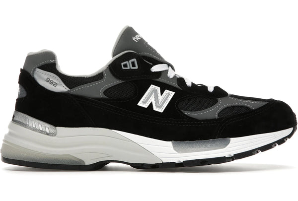 New Balance 992 Black Grey Suede