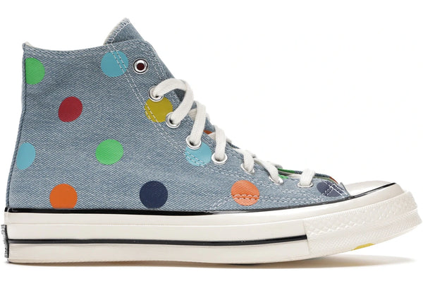 Converse Chuck Taylor All Star 70 Hi Golf Wang Denim Polka Dots