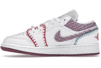 Air Jordan 1 Low White Light Bordeuax