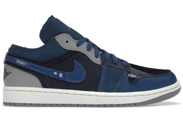 Air Jordan 1 Low SE Craft Obsidian French Blue Ashen Slate White