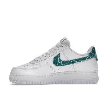 Air Force 1 White Green Paisley