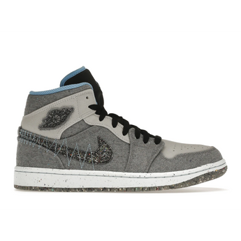 Air Jordan 1 Mid Crater Grey University Blue