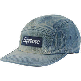 Supreme Washed Chino Twill Camp Cap Dirty Indigo