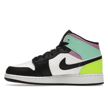 Air Jordan 1 Mid Pastel Black Toe