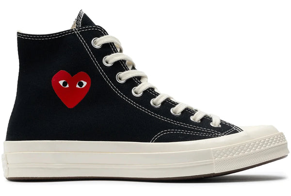 Converse Chuck Taylor All Star 70 Hi Comme des Garcons PLAY Single Heart Black