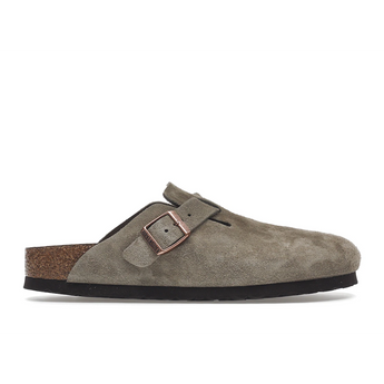 Birkenstock Boston Soft Footbed Suede Taupe (Narrow Fit)