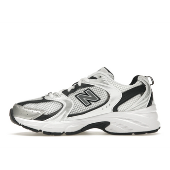 New Balance 530 White Silver Metallic Black