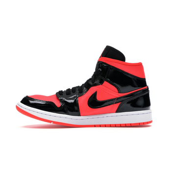 Air Jordan 1 Mid Hot Punch Black