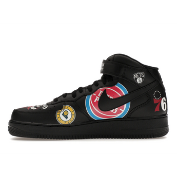 Nike Air Force 1 Mid Supreme NBA Black