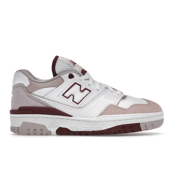 New Balance 550 White Scarlet