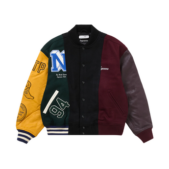 Supreme MM6 Maison Margiela Split Varsity Jacket Multicolor