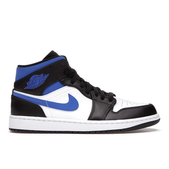 Air Jordan 1 Mid White Black Racer Blue