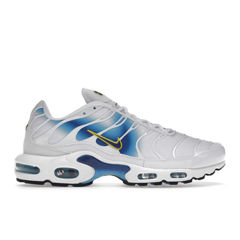 Nike Air Max Plus Spray Paint Swoosh White Blue