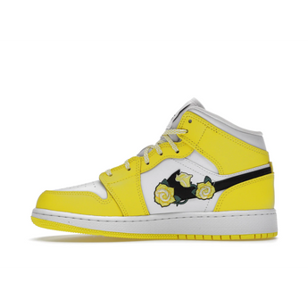 Air Jordan 1 Mid Dynamic Yellow Floral