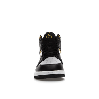 Air Jordan 1 Mid White Pollen Black