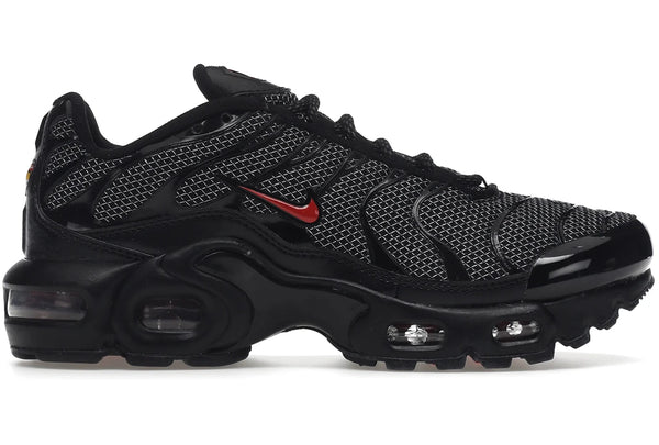 Nike Air Max Plus Black University Red Reflective Silver
