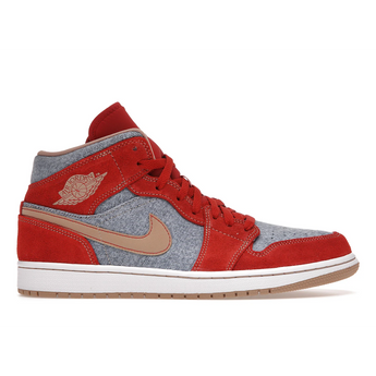 Air Jordan 1 Mid Denim Red