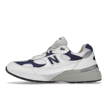 New Balance 992 White Navy