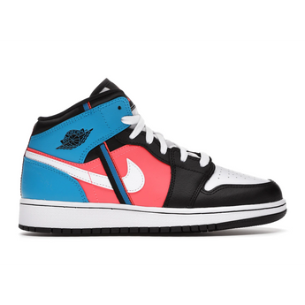 Air Jordan 1 Mid Tri Color Ribbons