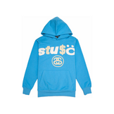 Stüssy x CPFM 8 Ball Pigment Dyed Hoodie Blue