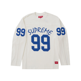 Supreme 99 L/S Football Top White