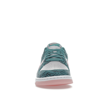 Nike Dunk Low Snakeskin Washed Teal Bleached Coral