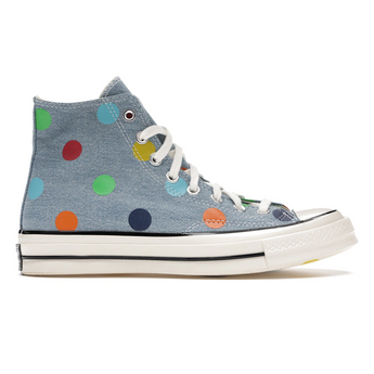 Converse Chuck Taylor All Star 70 Hi Golf Wang Denim Polka Dots