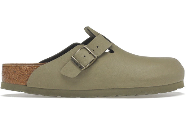 Birkenstock Boston Vegan Birkibuc Khaki