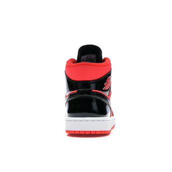 Air Jordan 1 Mid Hot Punch Black