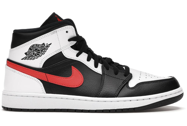 Air Jordan 1 Mid Black Chile Red White